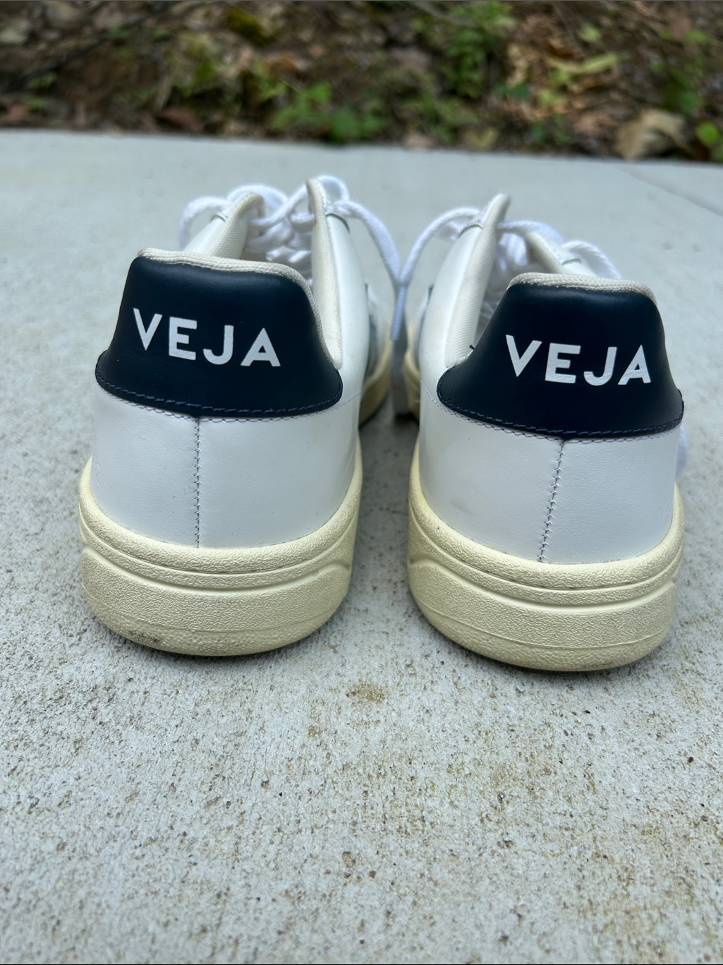 Veja V-12 Leather White Steel Nautico Size 10 — image 6 of 8